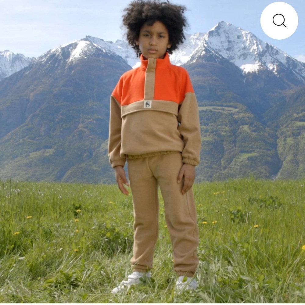 Mini Rodini Tan unisex Kids Bottoms trousers sweatpants. Fleece